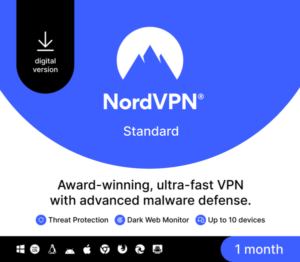 NordVPN Standard Global Key (1 Month / 10 Devices)