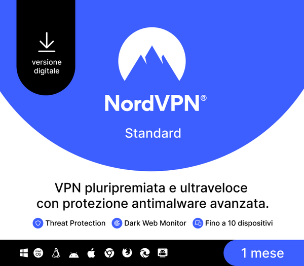 NordVPN Standard IT Key (1 Month / 10 Devices)