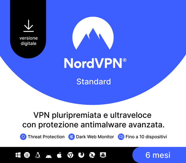 NordVPN Standard IT Key (6 Months / 10 Devices)