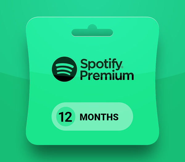 Spotify Premium 12-month Subscription Card US