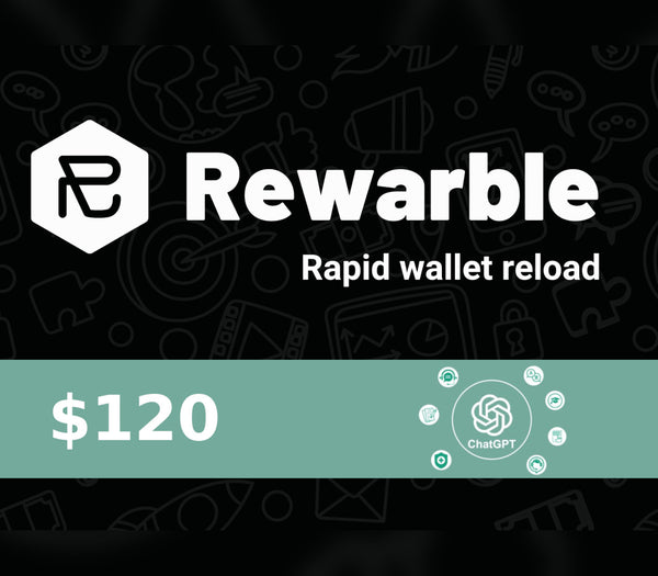 Rewarble ChatGPT $120 Gift Card US