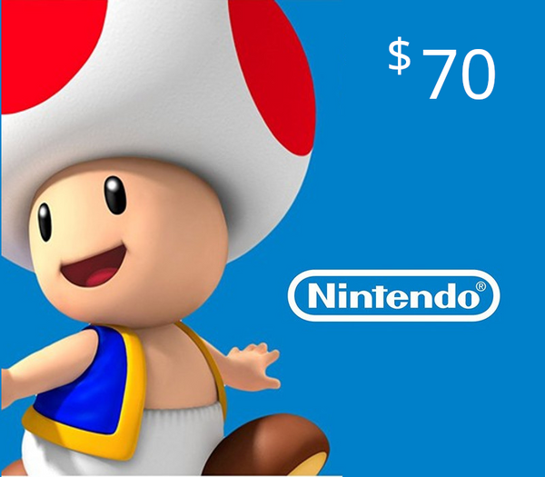 Nintendo eShop Prepaid Card USD 70 Key US