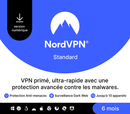 NordVPN Standard FR Key (6 Months / 10 Devices)