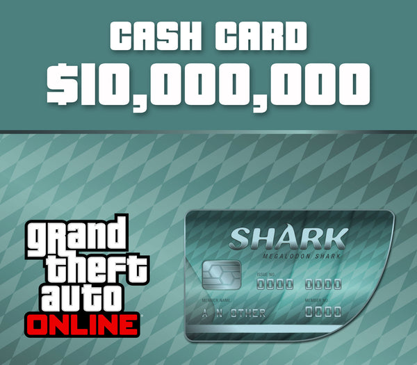 Grand Theft Auto Online - $10,000,000 Megalodon Shark Cash Card PC Activation Code